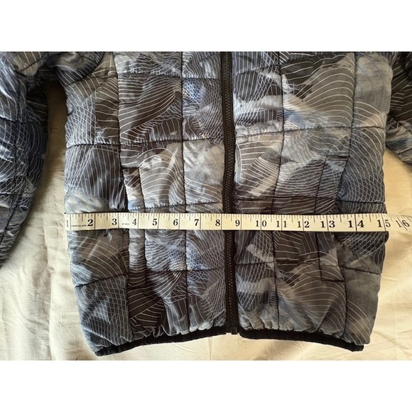 Gerry Boys Puffe Winter Jacket Sz S 7-8 Gray Blue Insulated Full Zip Coat Pocket - Picture 8 of 14